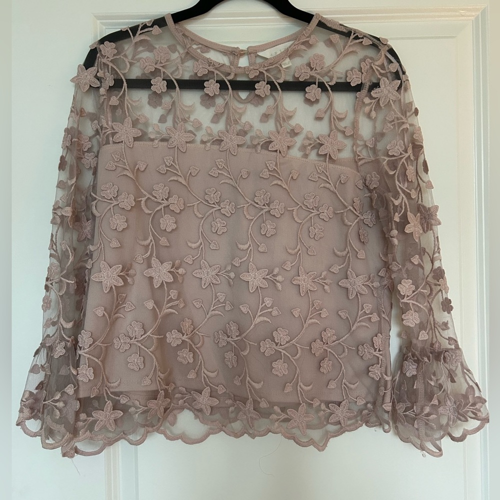 Boutique Lace Long Sleeve Top
